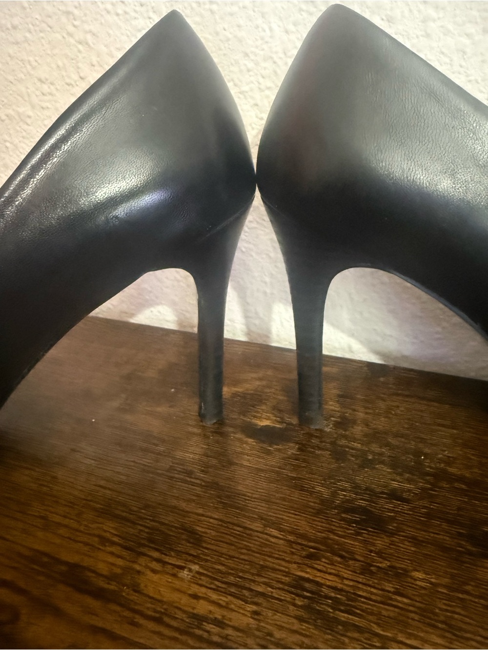Lauren Ralph Lauren Adena Black Leather Pointed Toe Pumps 7.5B - Picture 5 of 10